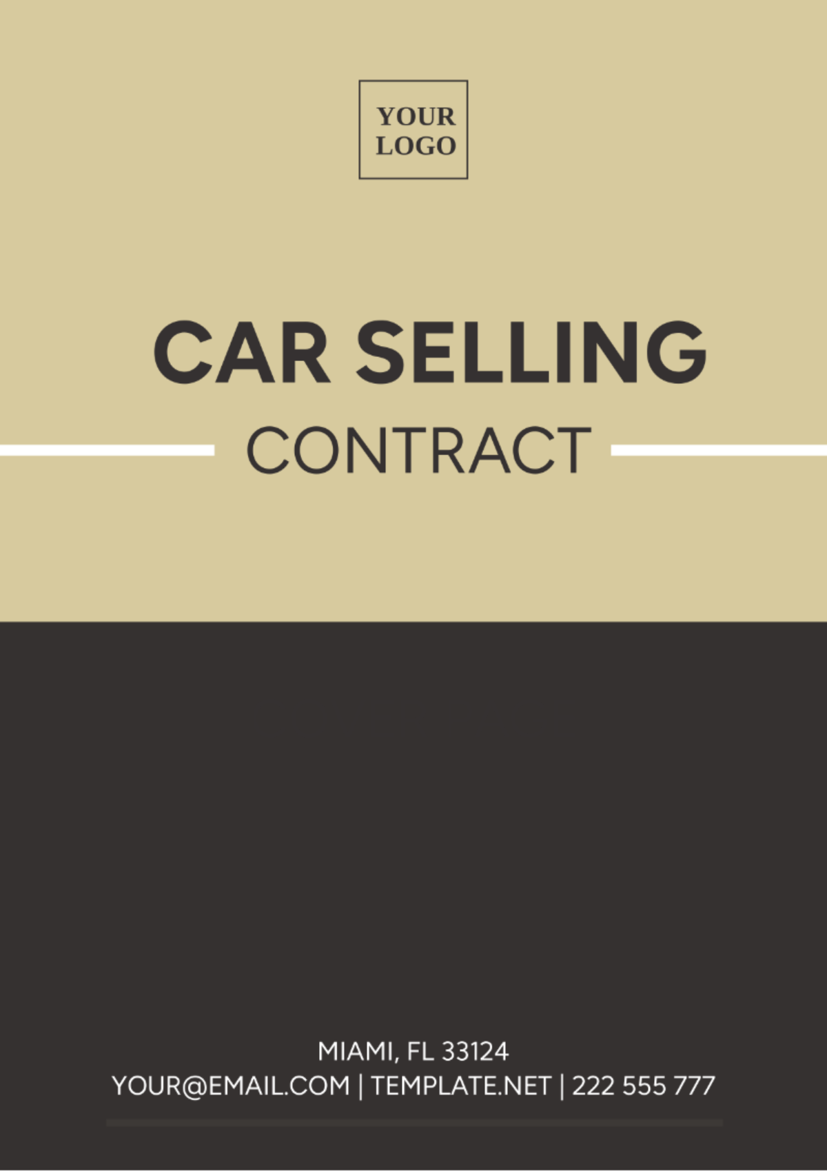 Car Selling Contract Template