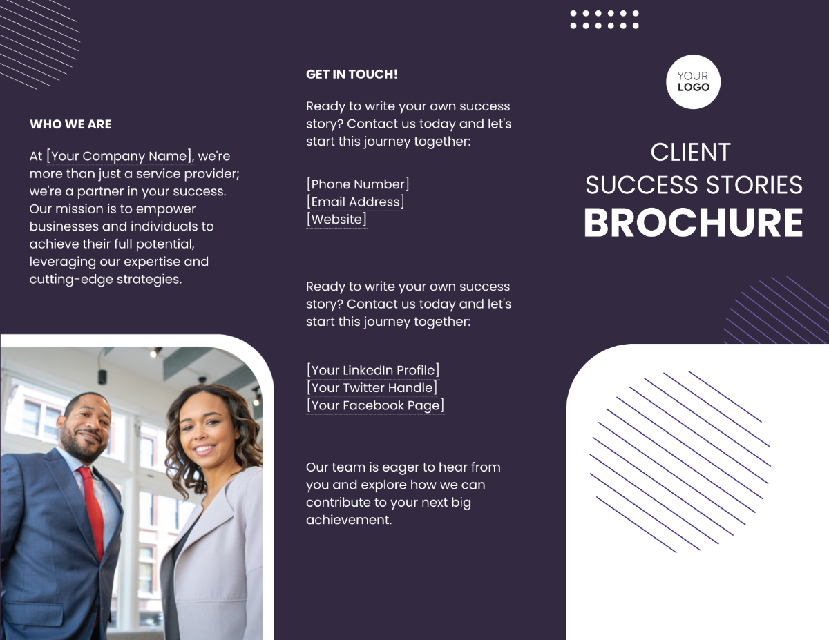 Client Success Stories Brochure Template
