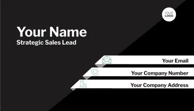 Free Strategic Sales Lead Business Card Template to Edit Online