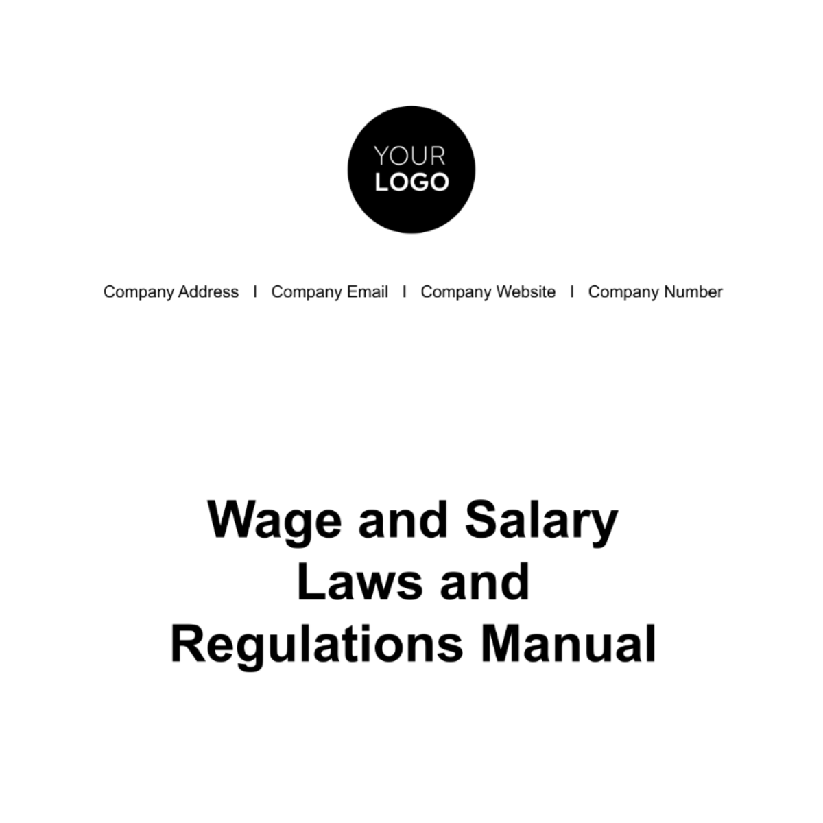 Wage and Salary Laws and Regulations Manual HR Template - Edit Online ...