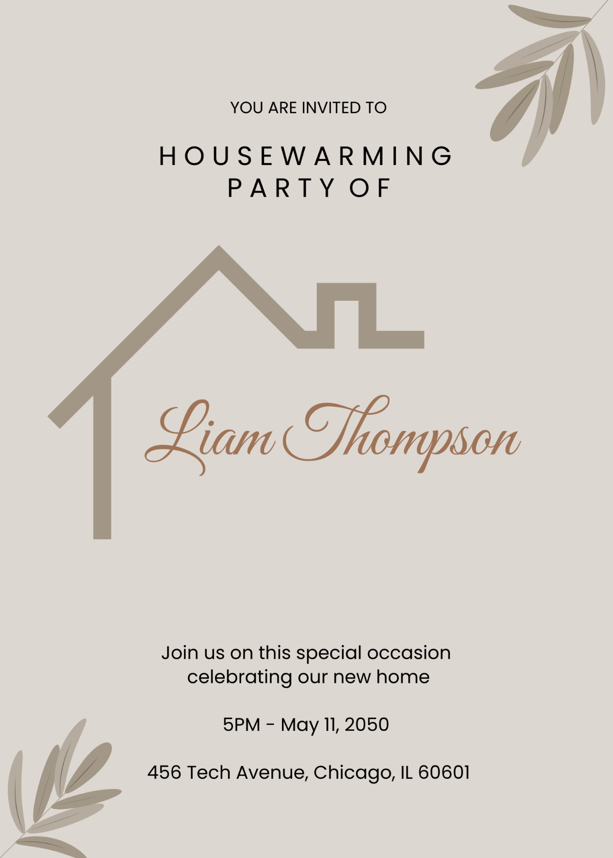 Editable Housewarming Invitation