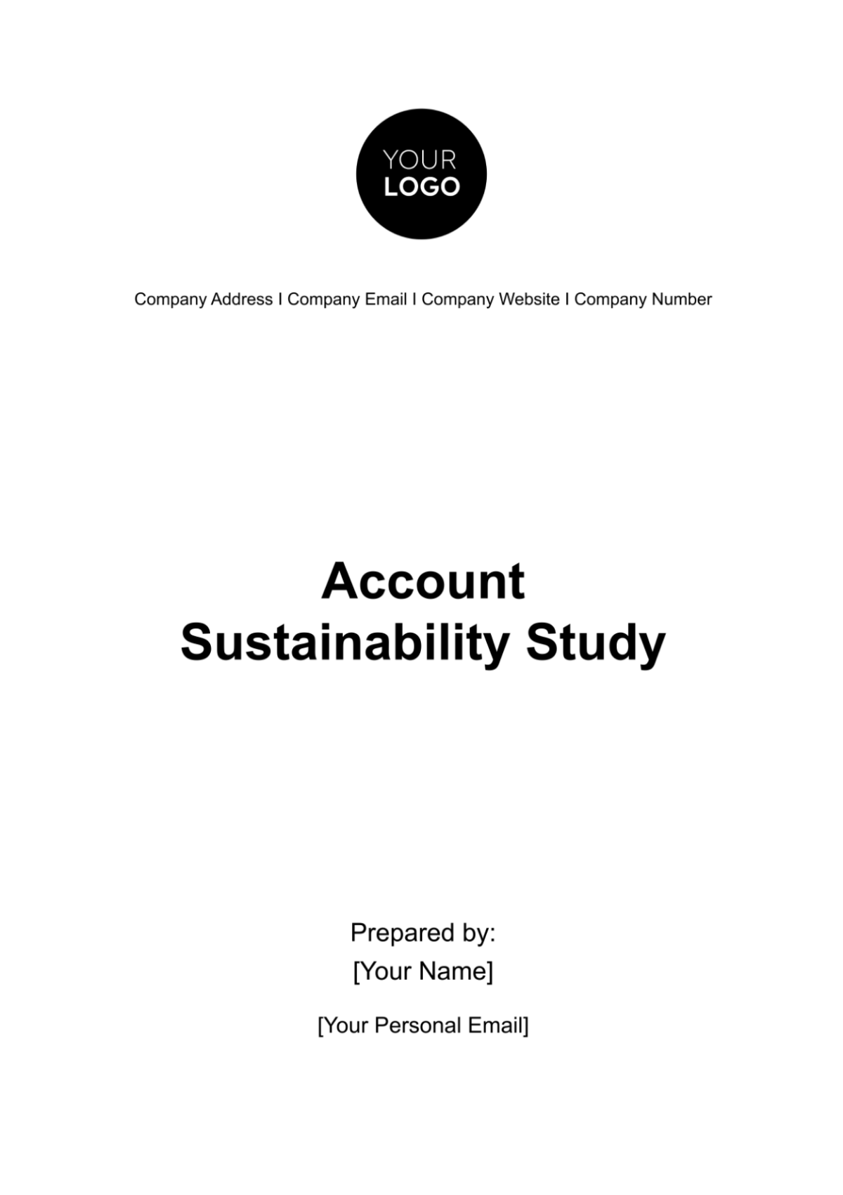 Free Account Sustainability Study Template