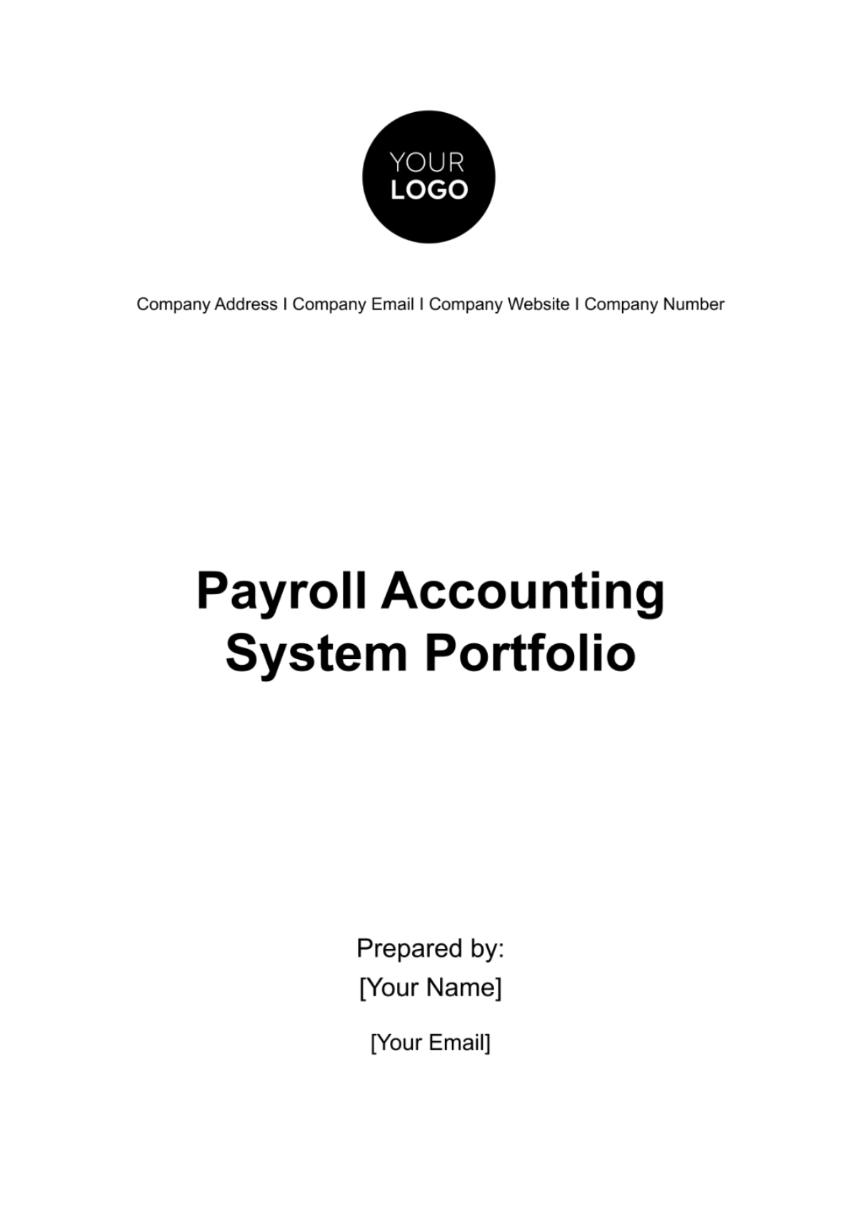 Payroll Accounting System Portfolio Template