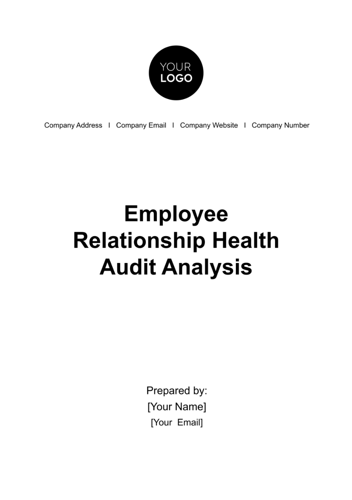 Free Employee Relationship Health Audit Analysis HR Template