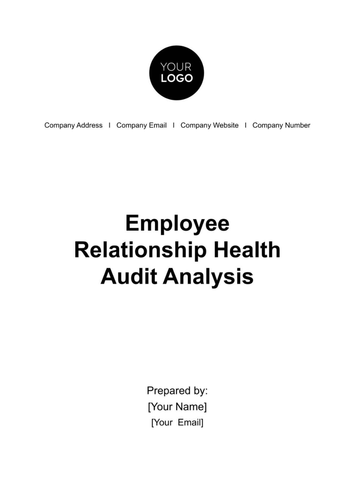 Employee Relationship Health Audit Analysis HR Template - Edit Online & Download