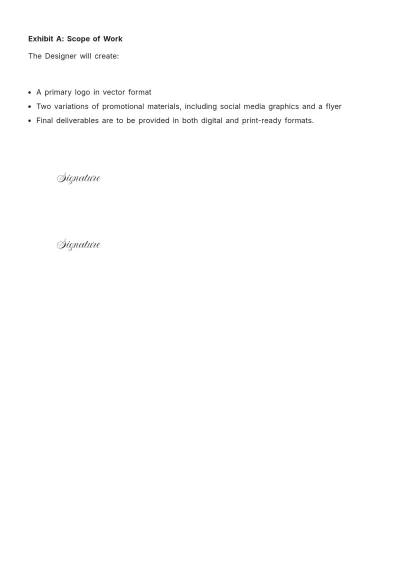 Free Freelance Graphic Design Contract Template to Edit Online