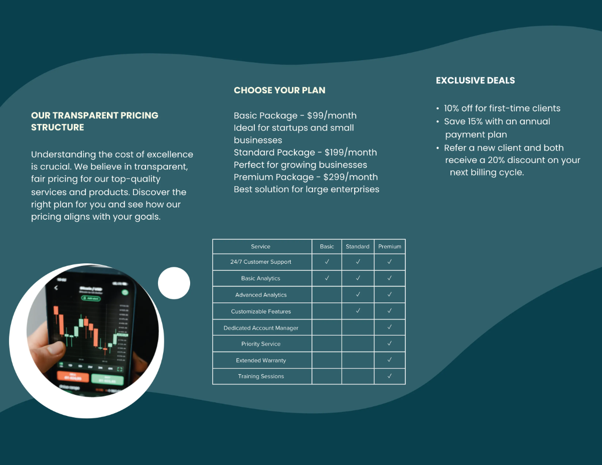Free Pricing Structure Brochure Template to Edit Online