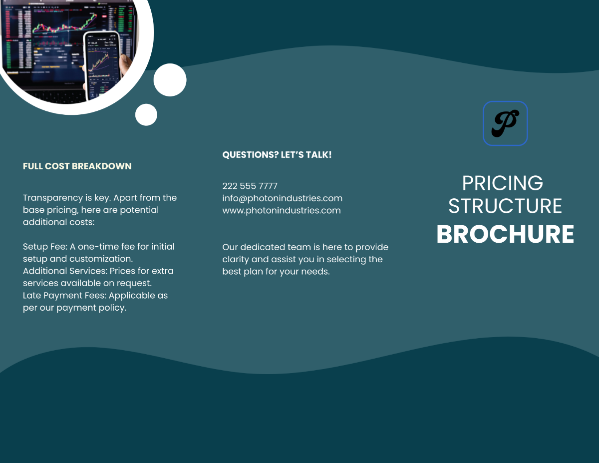 Free Pricing Structure Brochure Template