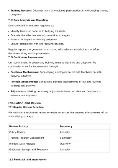 Free Comprehensive Anti-bullying Strategy Manual HR Template to Edit Online