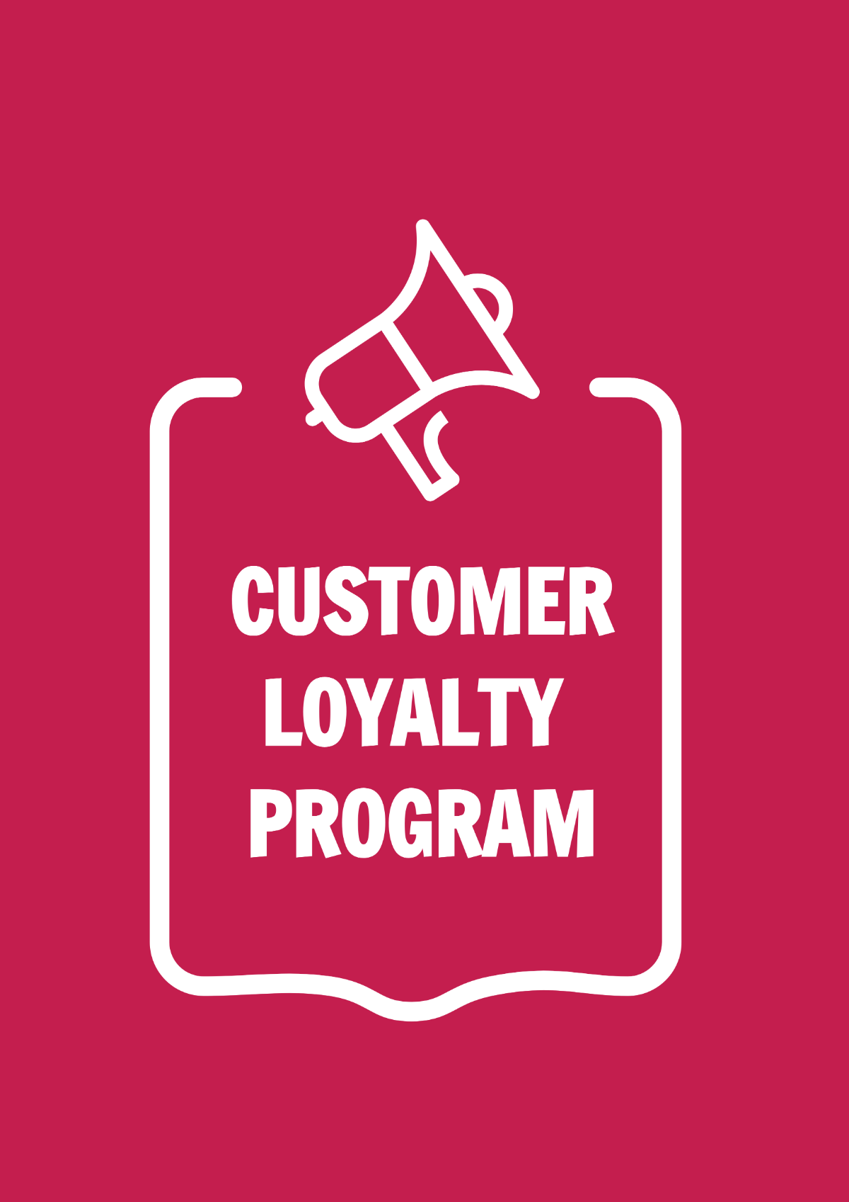 Customer Loyalty Program Signage Template