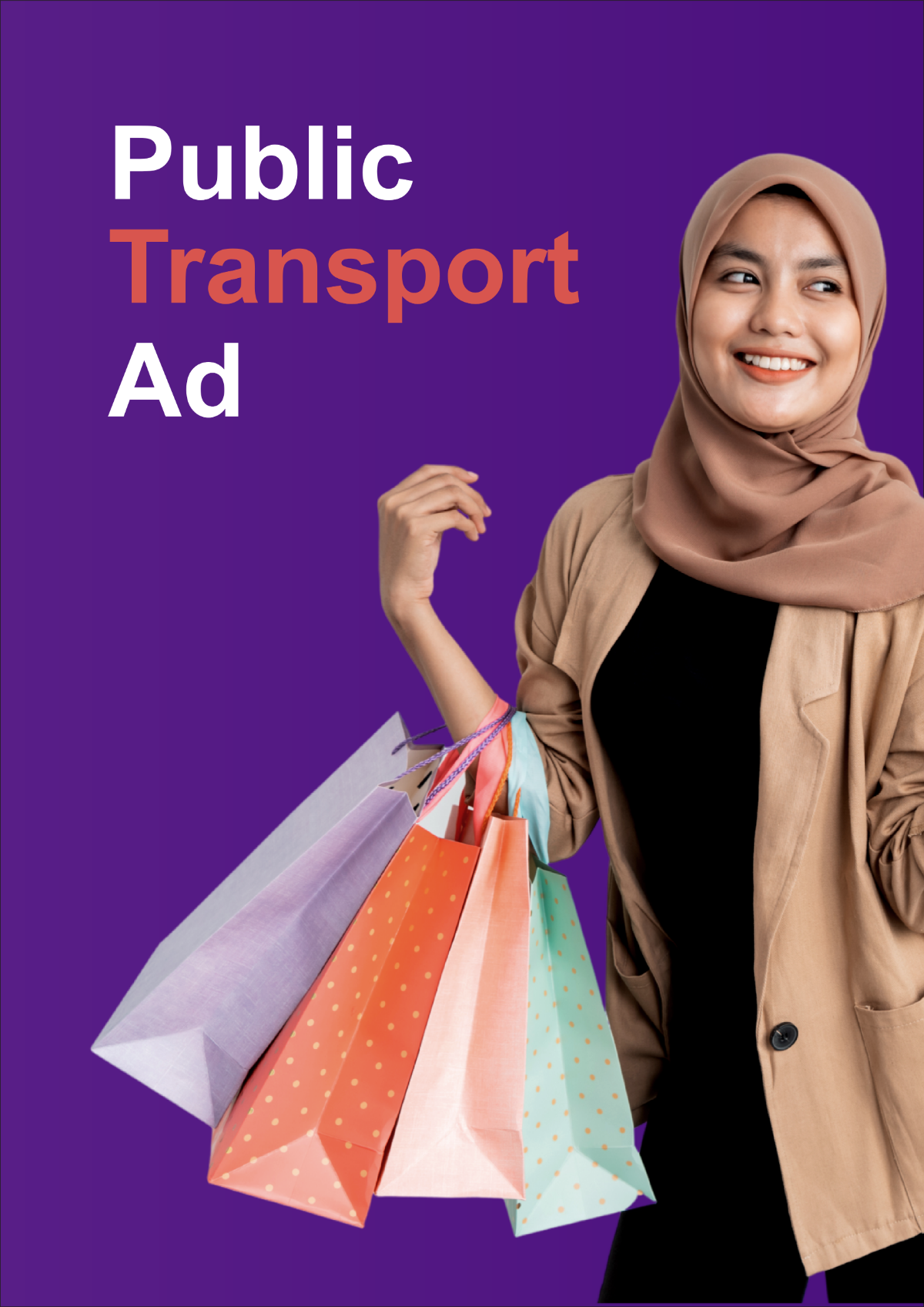 Public Transport Ad Signage Template
