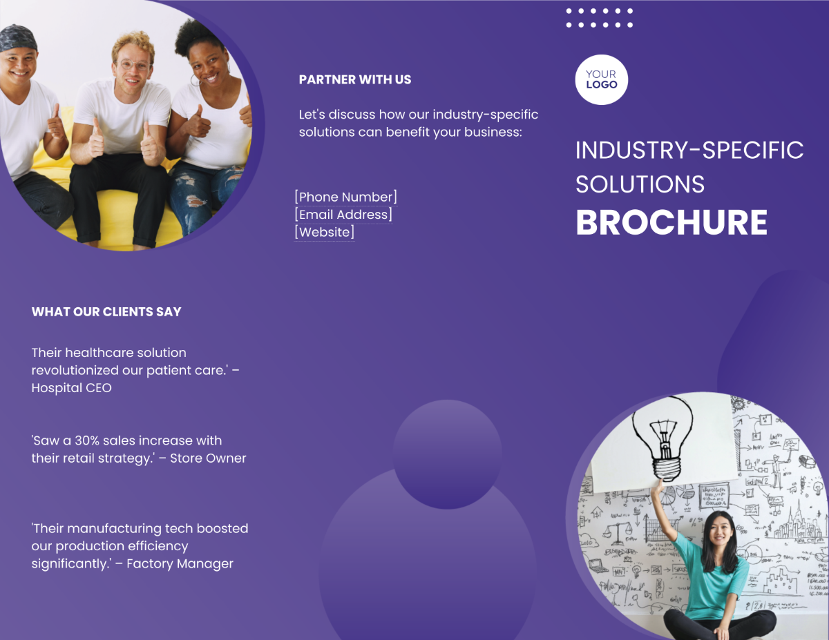 Industry-Specific Solutions Brochure Template