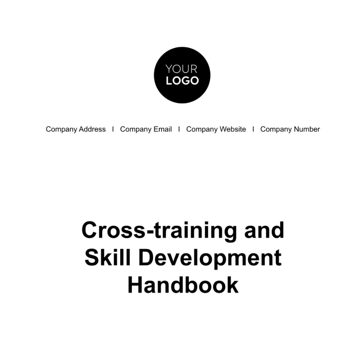 Cross-training and Skill Development Handbook HR Template - Edit Online & Download