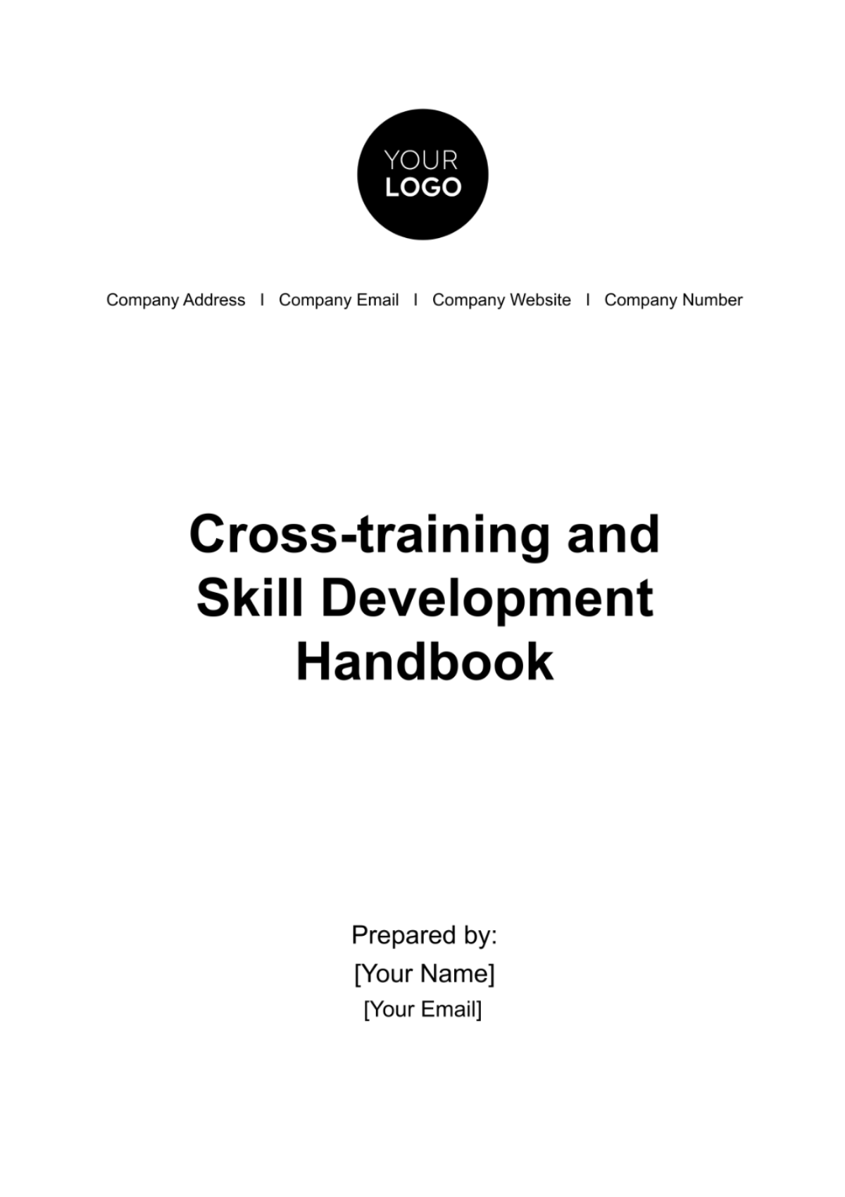 Cross-training and Skill Development Handbook HR Template - Edit Online & Download