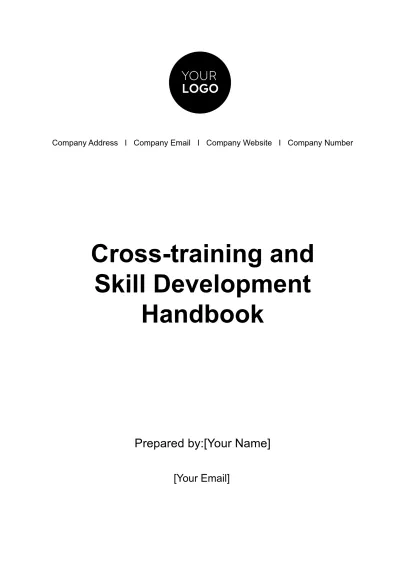Free Cross-training and Skill Development Handbook HR Template to Edit Online