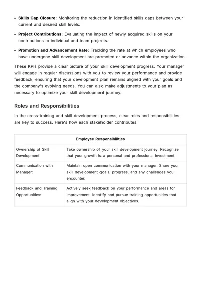 Free Cross-training and Skill Development Handbook HR Template to Edit Online