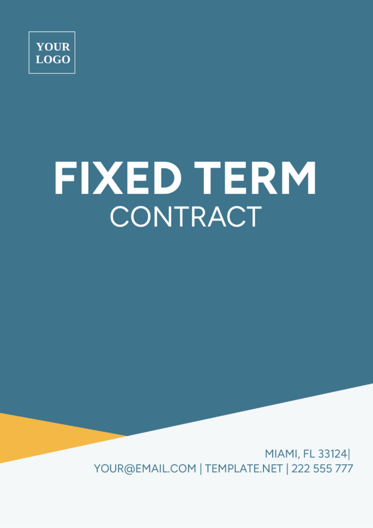 Fixed Term Contract Template