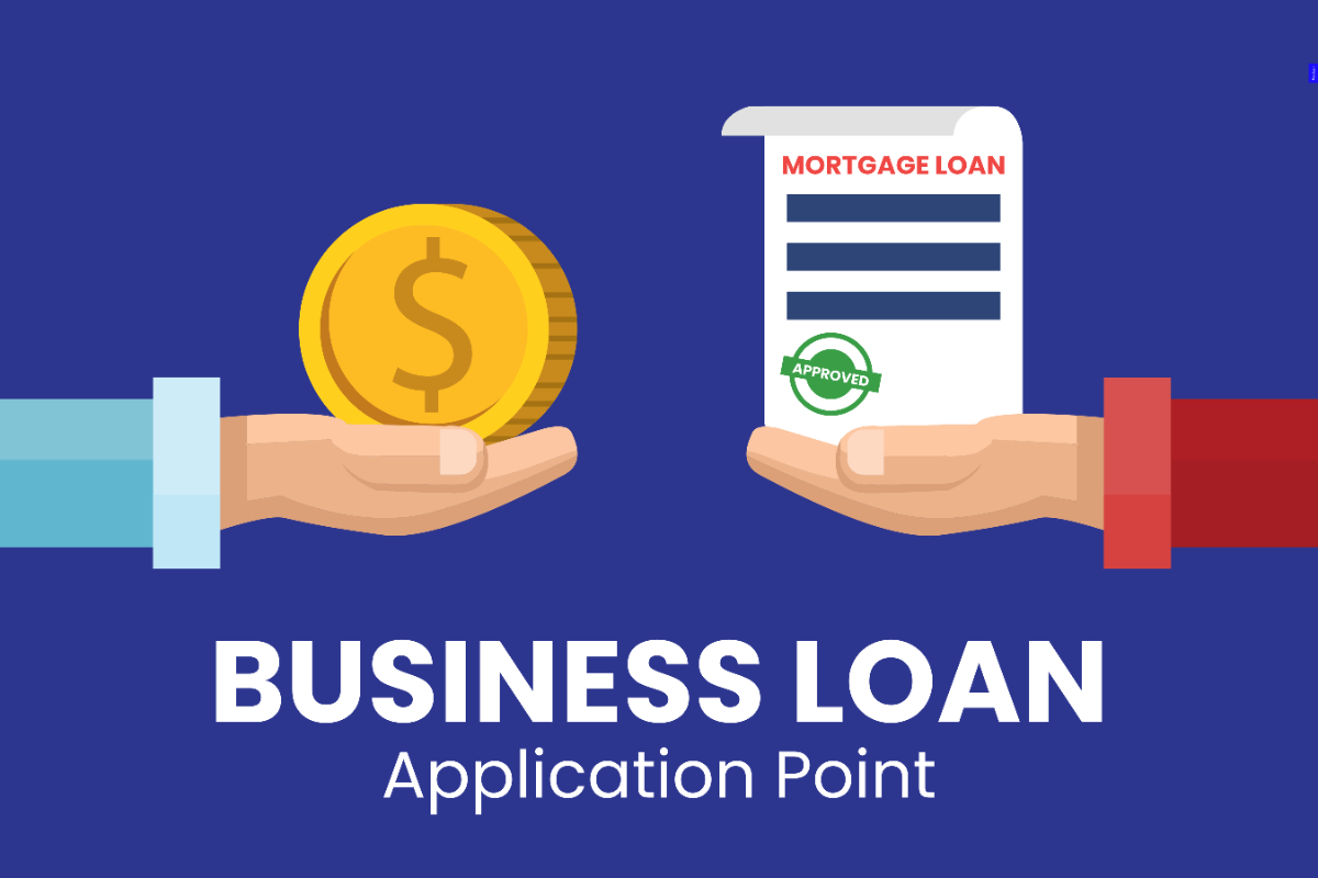 Free Business Loan Application Point Signage Template