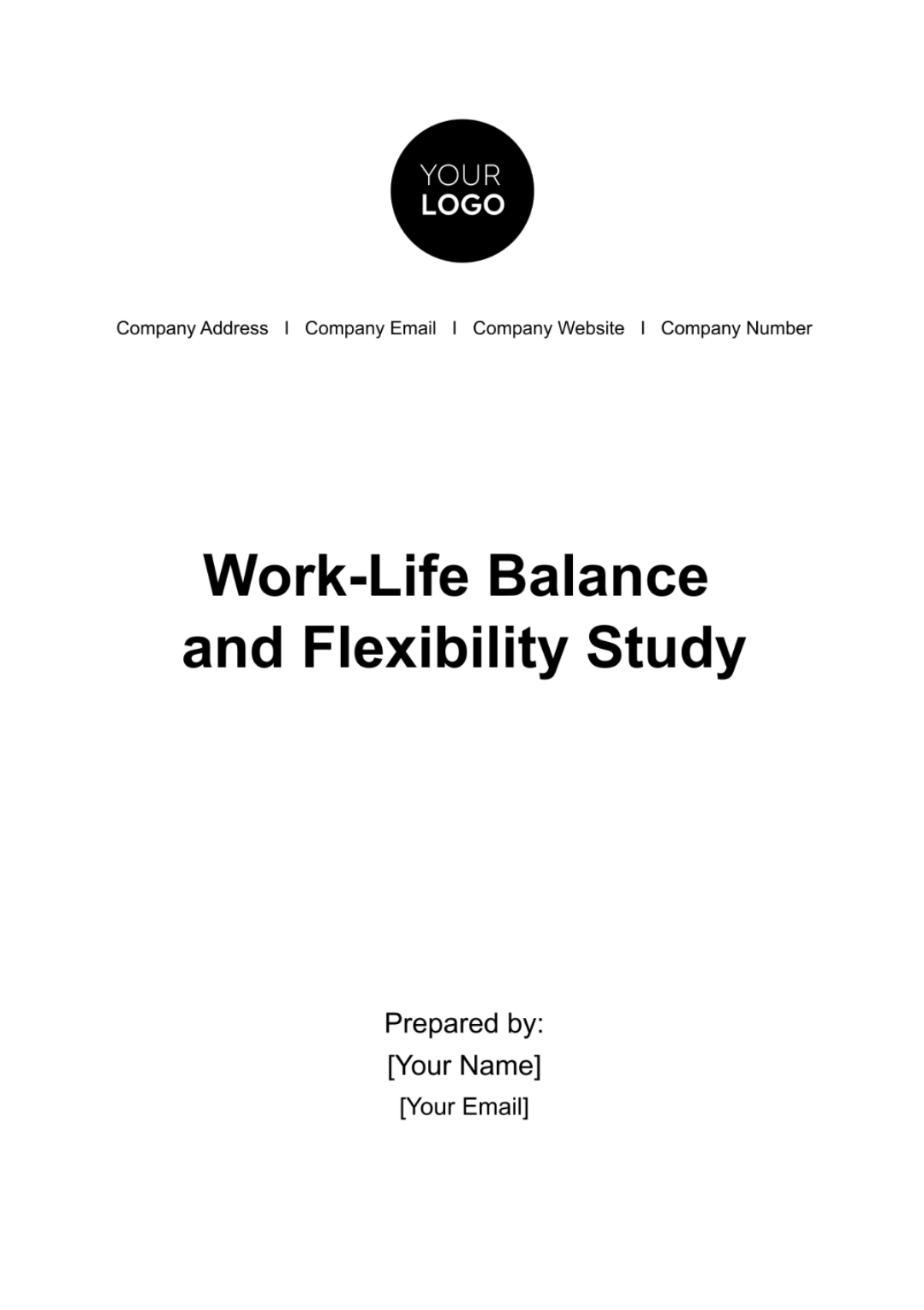Work-life Balance and Flexibility Study HR Template