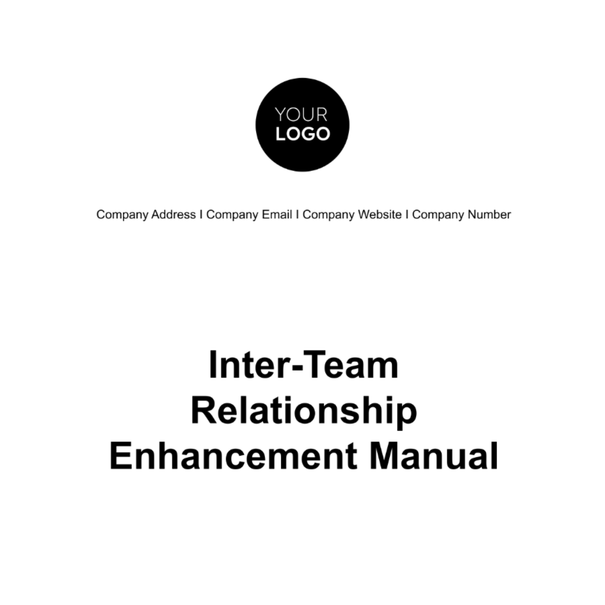 Inter-team Relationship Enhancement Manual HR Template - Edit Online & Download