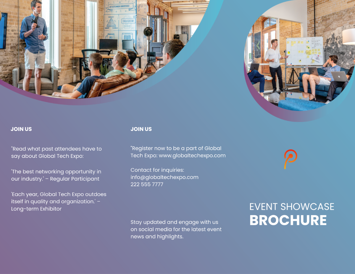 Event Showcase Brochure Template - Edit Online & Download