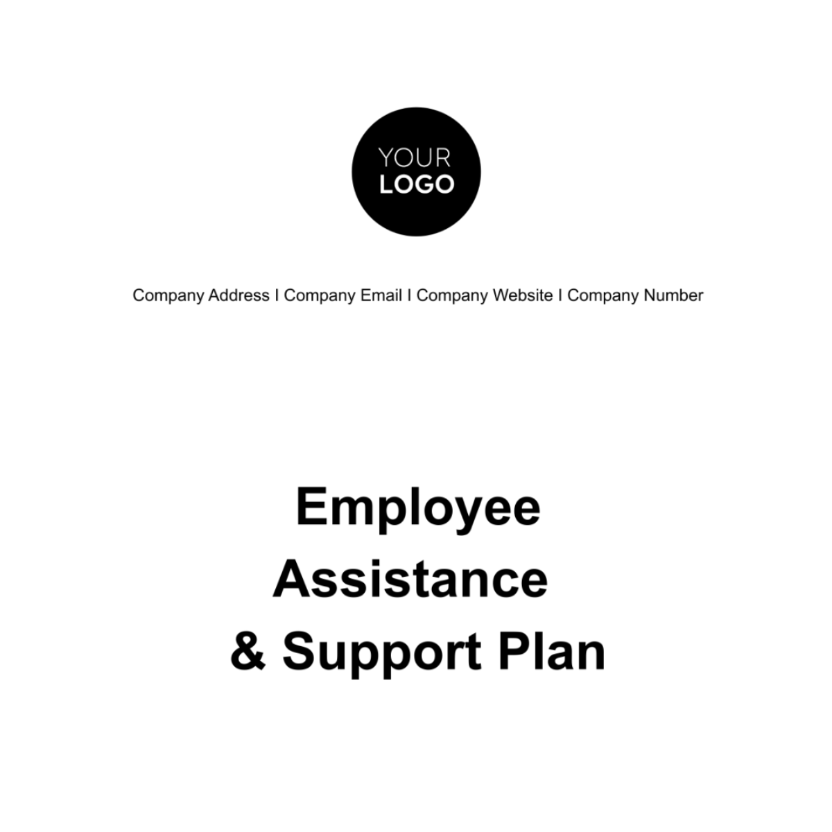 Employee Assistance & Support Plan HR Template - Edit Online & Download