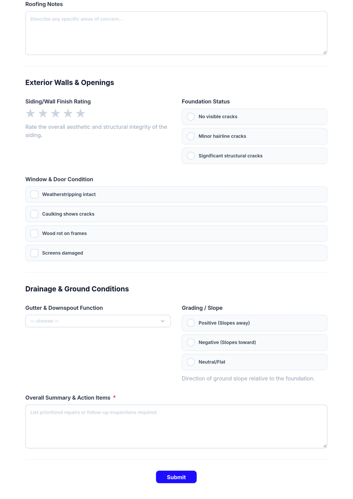 Free Exterior Home Inspection Checklist Template & AI Maker Free Exterior Home Inspection Checklist Template & AI Maker