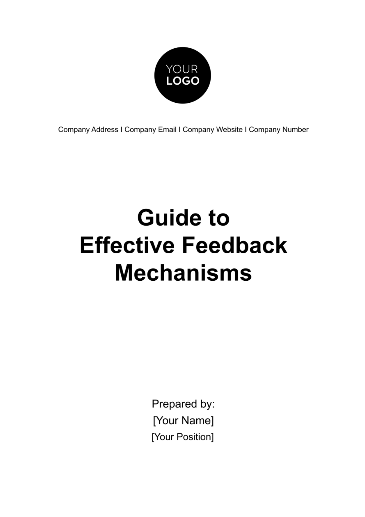 Guide to Effective Feedback Mechanisms HR Template - Edit Online & Download