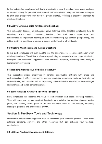 Free Guide to Effective Feedback Mechanisms HR Template to Edit Online