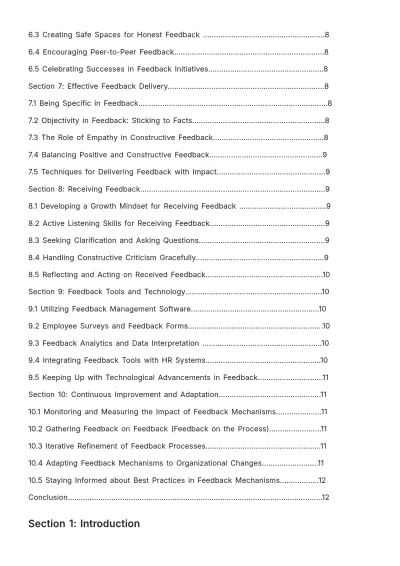 Free Guide to Effective Feedback Mechanisms HR Template to Edit Online