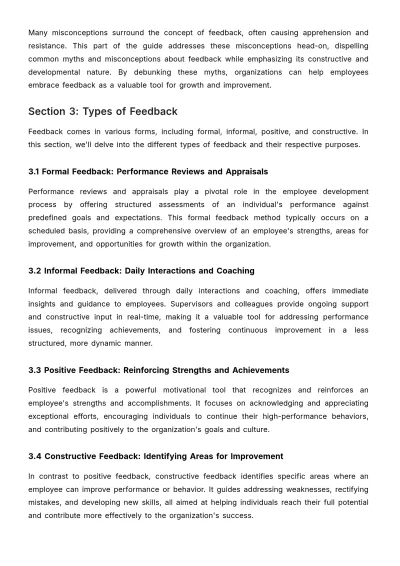 Free Guide to Effective Feedback Mechanisms HR Template to Edit Online
