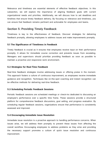 Free Guide to Effective Feedback Mechanisms HR Template to Edit Online