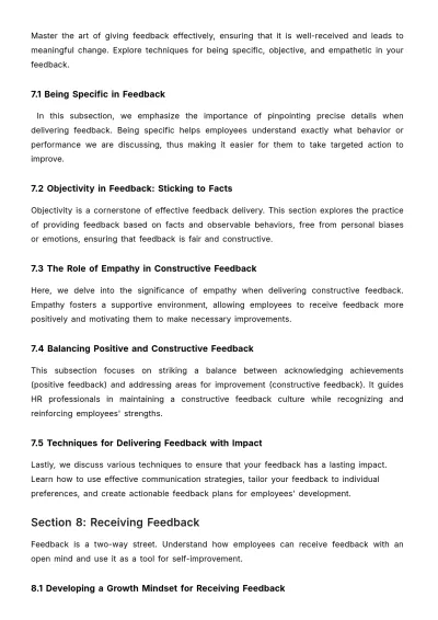 Free Guide to Effective Feedback Mechanisms HR Template to Edit Online