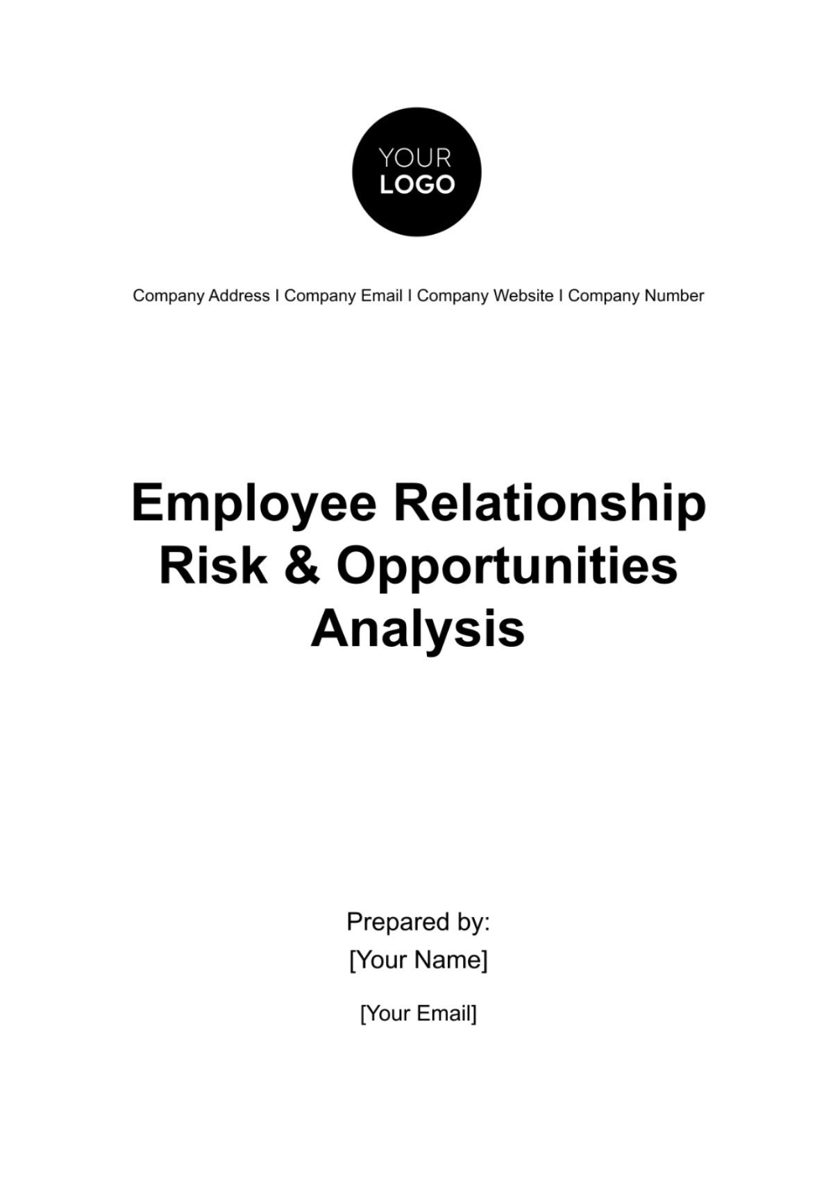 Free Employee Relationship Risk & Opportunities Analysis HR Template