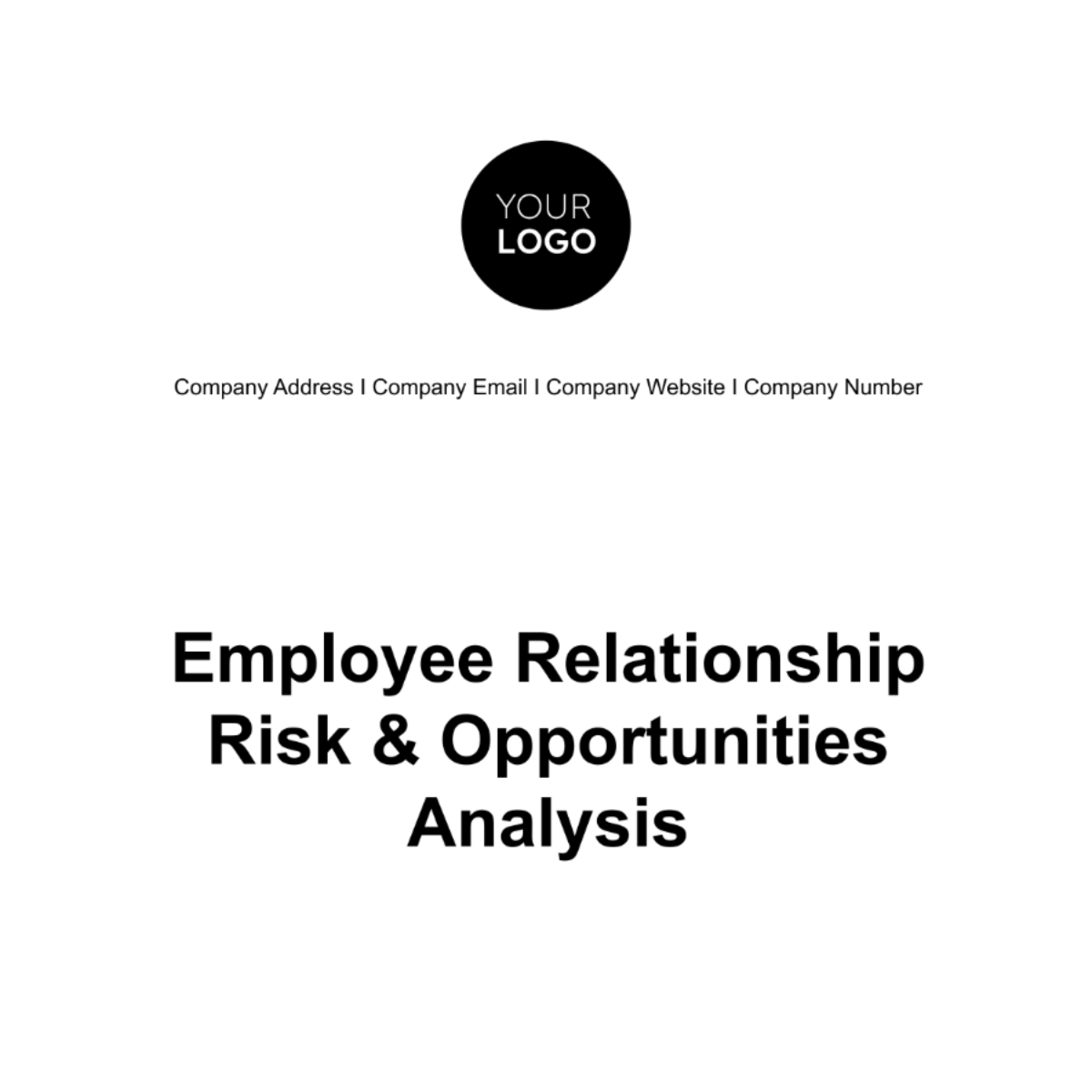 Employee Relationship Risk & Opportunities Analysis HR Template - Edit Online & Download