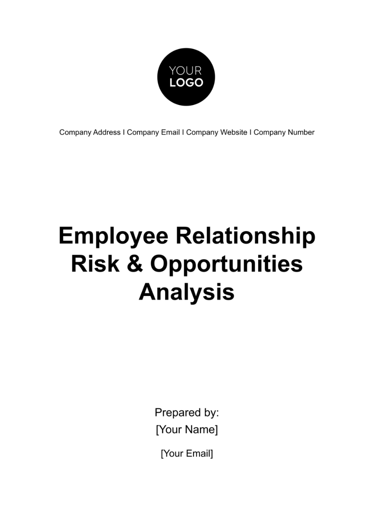 Employee Relationship Risk & Opportunities Analysis HR Template - Edit Online & Download