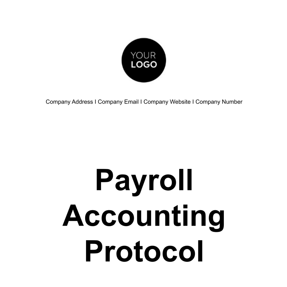 Payroll Accounting Protocol Template Edit Online Download Example