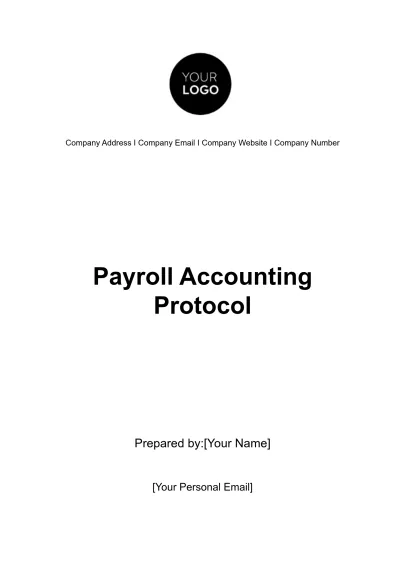 Free Payroll Accounting Protocol Template to Edit Online