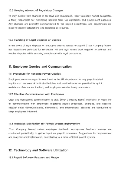Free Payroll Accounting Protocol Template to Edit Online