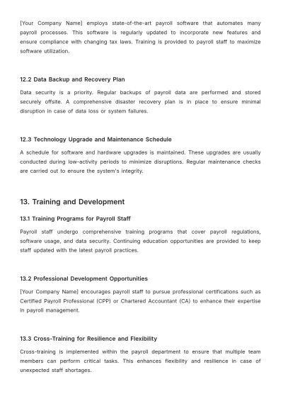 Free Payroll Accounting Protocol Template to Edit Online