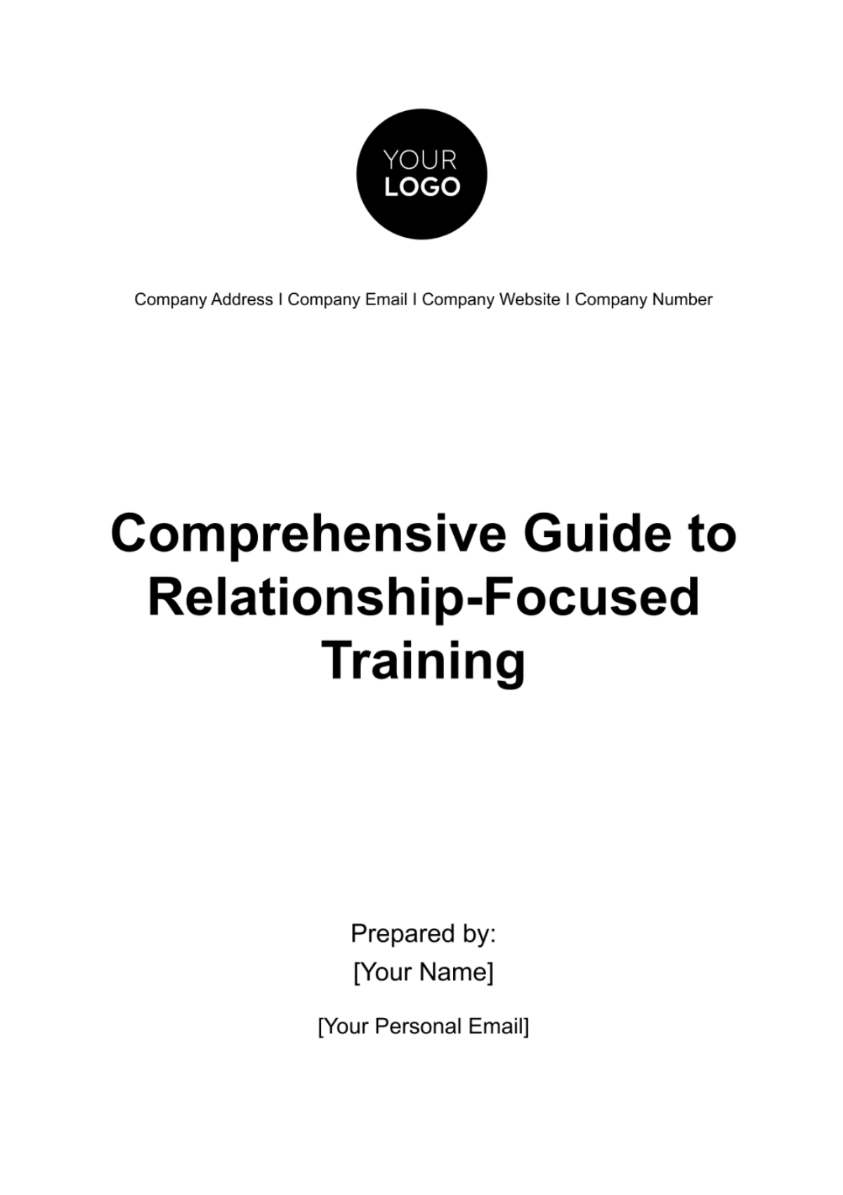 Comprehensive Guide to Relationship-focused Training HR Template - Edit Online & Download