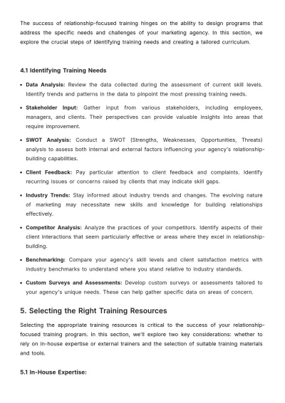 Free Comprehensive Guide to Relationship-focused Training HR Template to Edit Online
