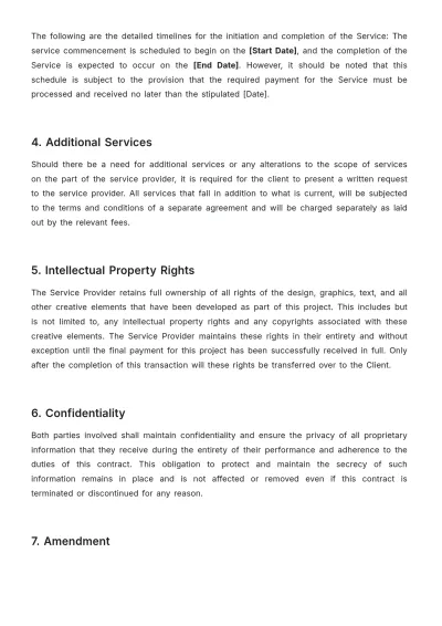 Free Scope Of Work Contract Template to Edit Online