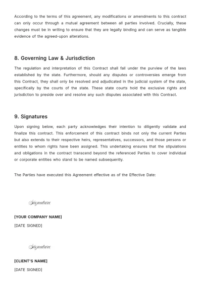 Free Scope Of Work Contract Template to Edit Online