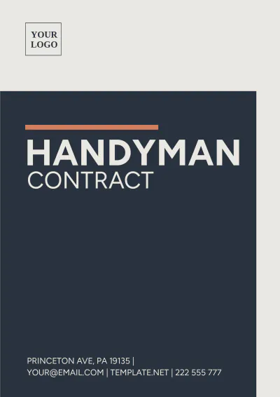 Free Handyman Contract Template to Edit Online