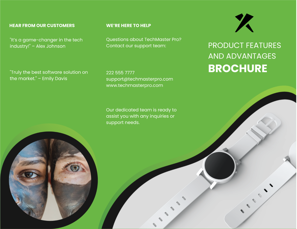 Product Features and Advantages Brochure Template - Edit Online & Download