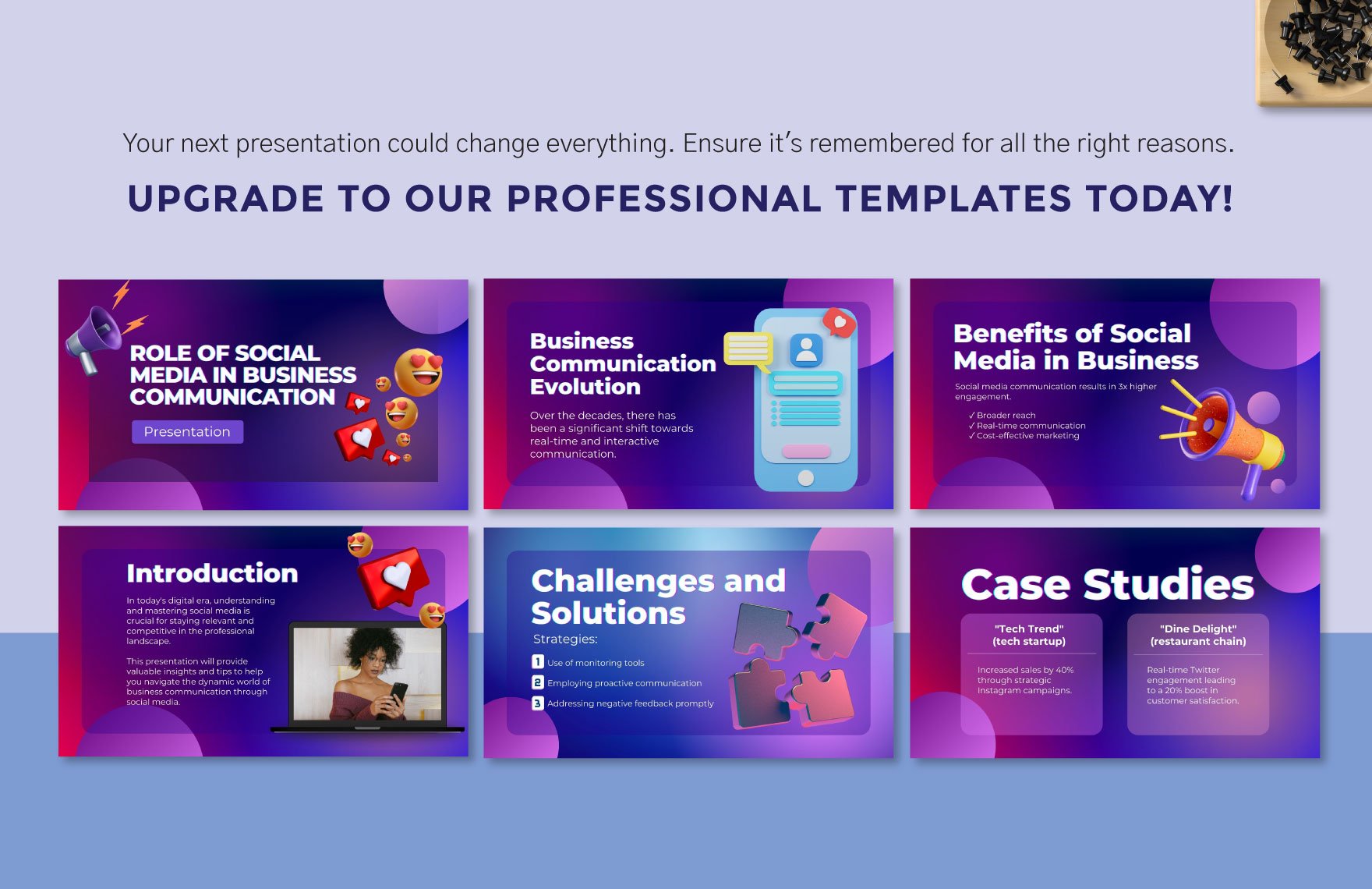 Role of Social Media in Business Communication Template