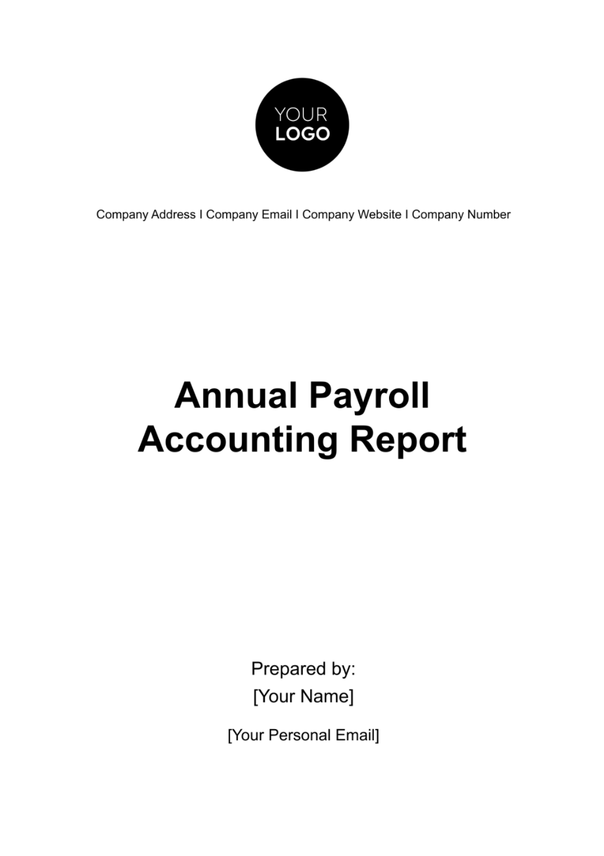 Annual Payroll Accounting Report Template - Edit Online & Download