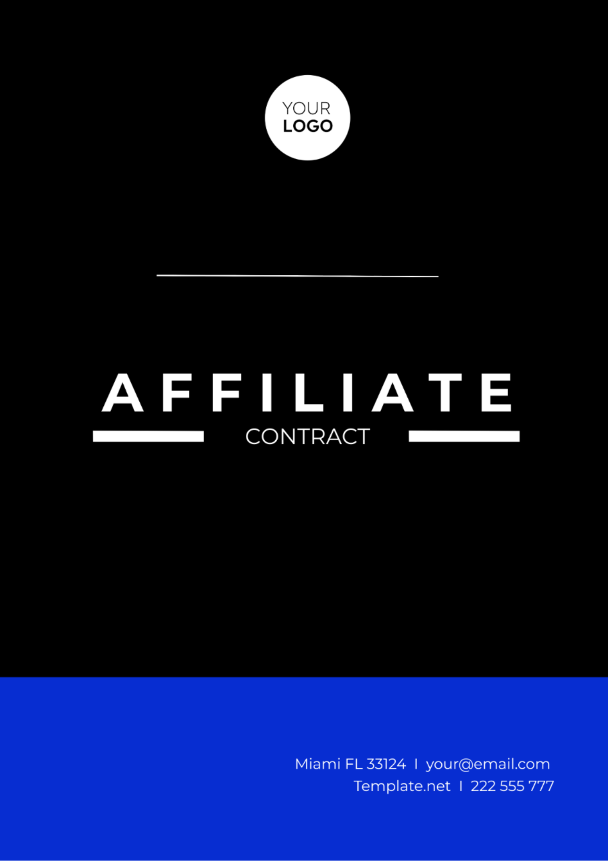 Affiliate Contract Template