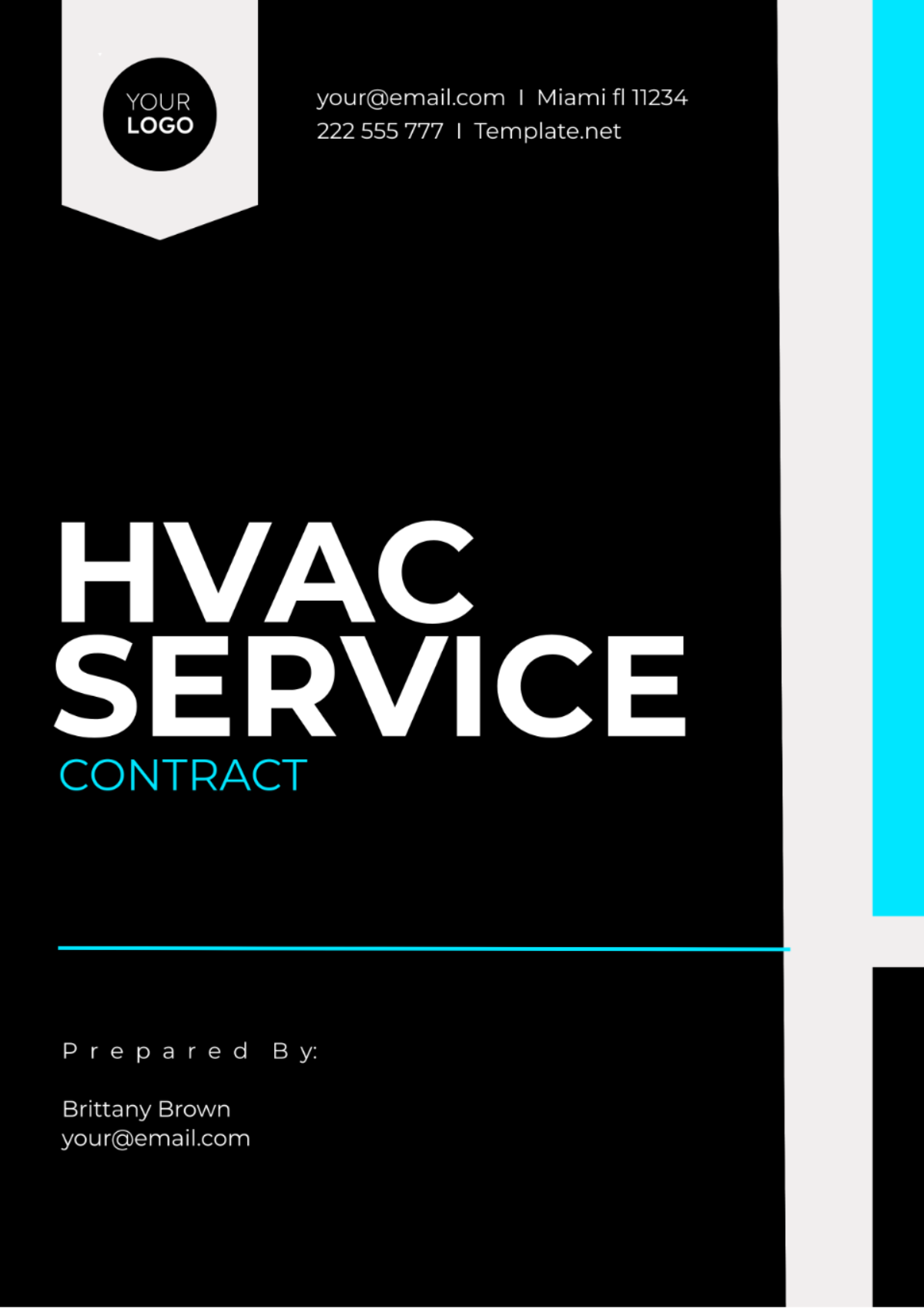 HVAC Service Contract Template